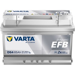 Batería VARTA D54 12V 65Ah 650A EFB